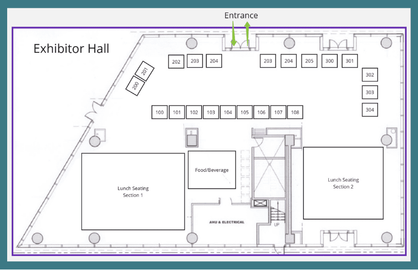 HBCH Summer Forum Exhibitor Floor Plan